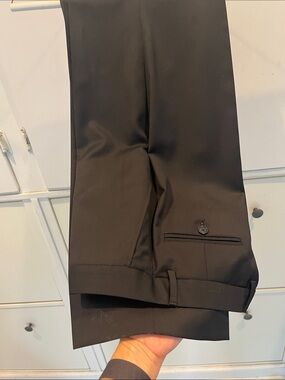 Granger Owings Black Italian Wool Trousers sz 8